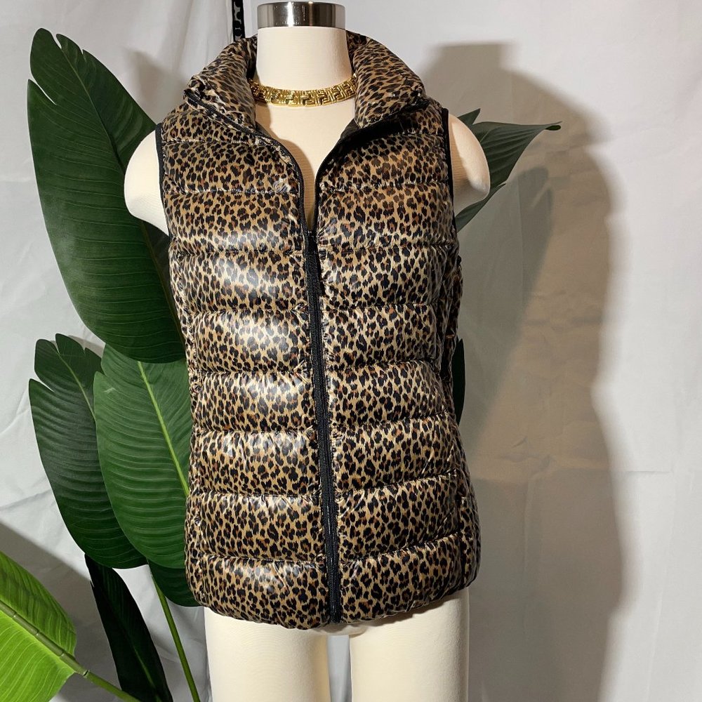 UNIQLO Leopard Print Down Vest